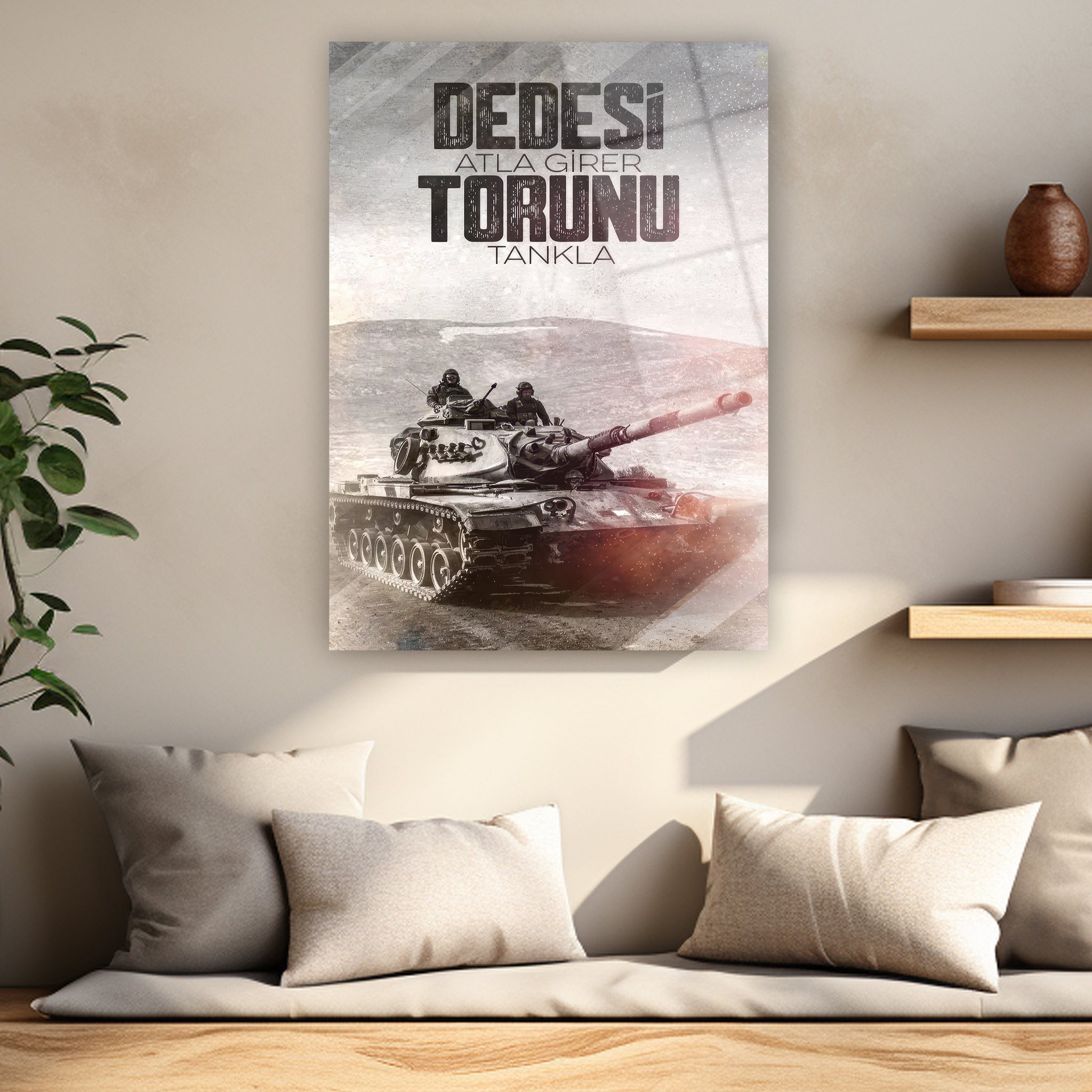 milli gurur temalı milliyetçi sözlü ordu posteri
