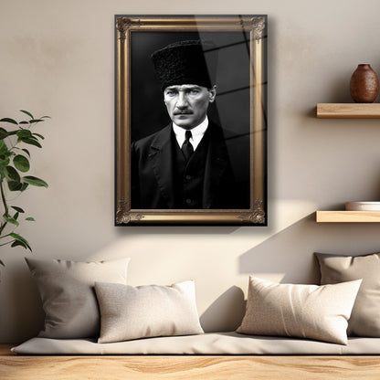 3 boyutlu kağıt efekti veren mavi renk geçişli cam baskı detayı