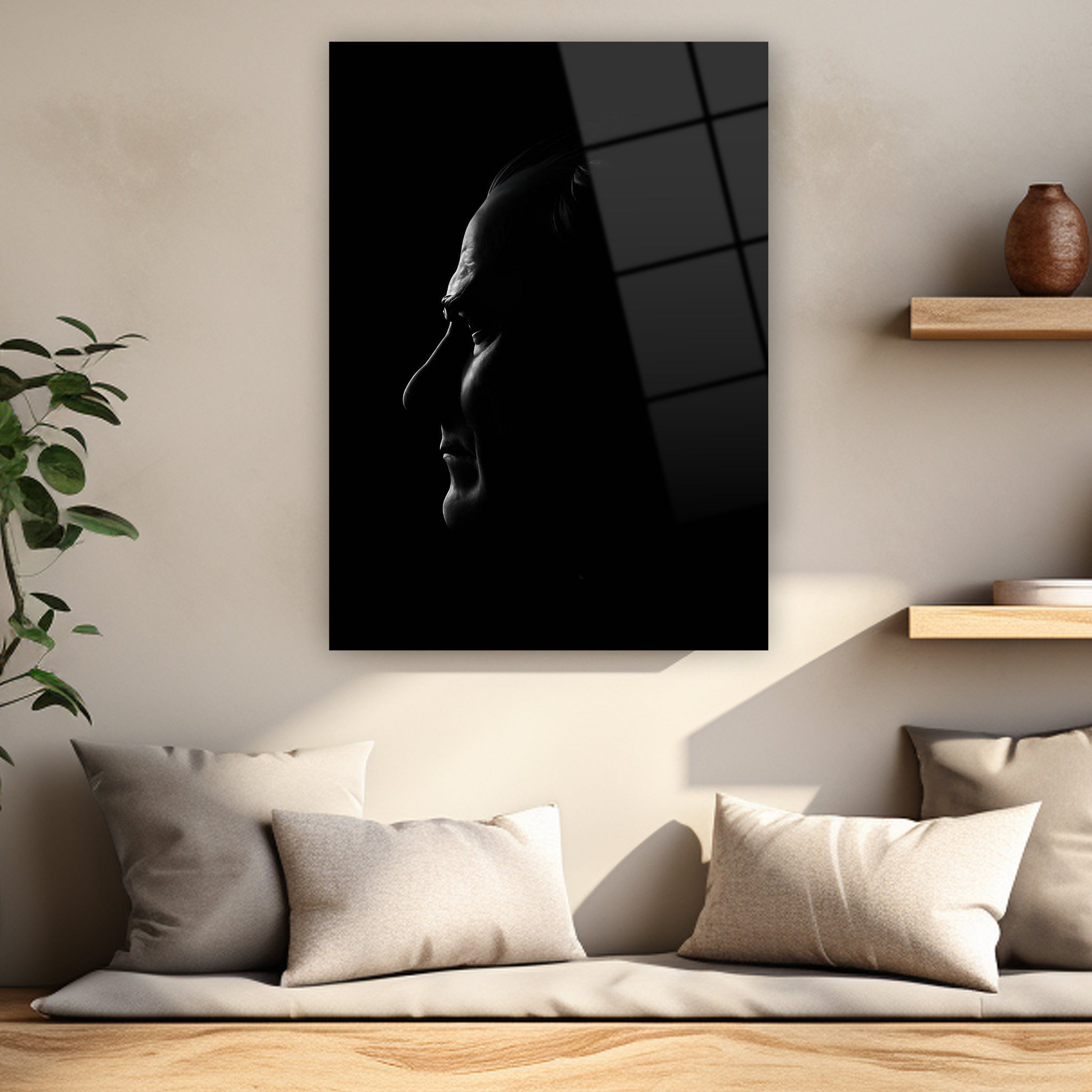 minimalist asil duruşlu tarihi lider posteri