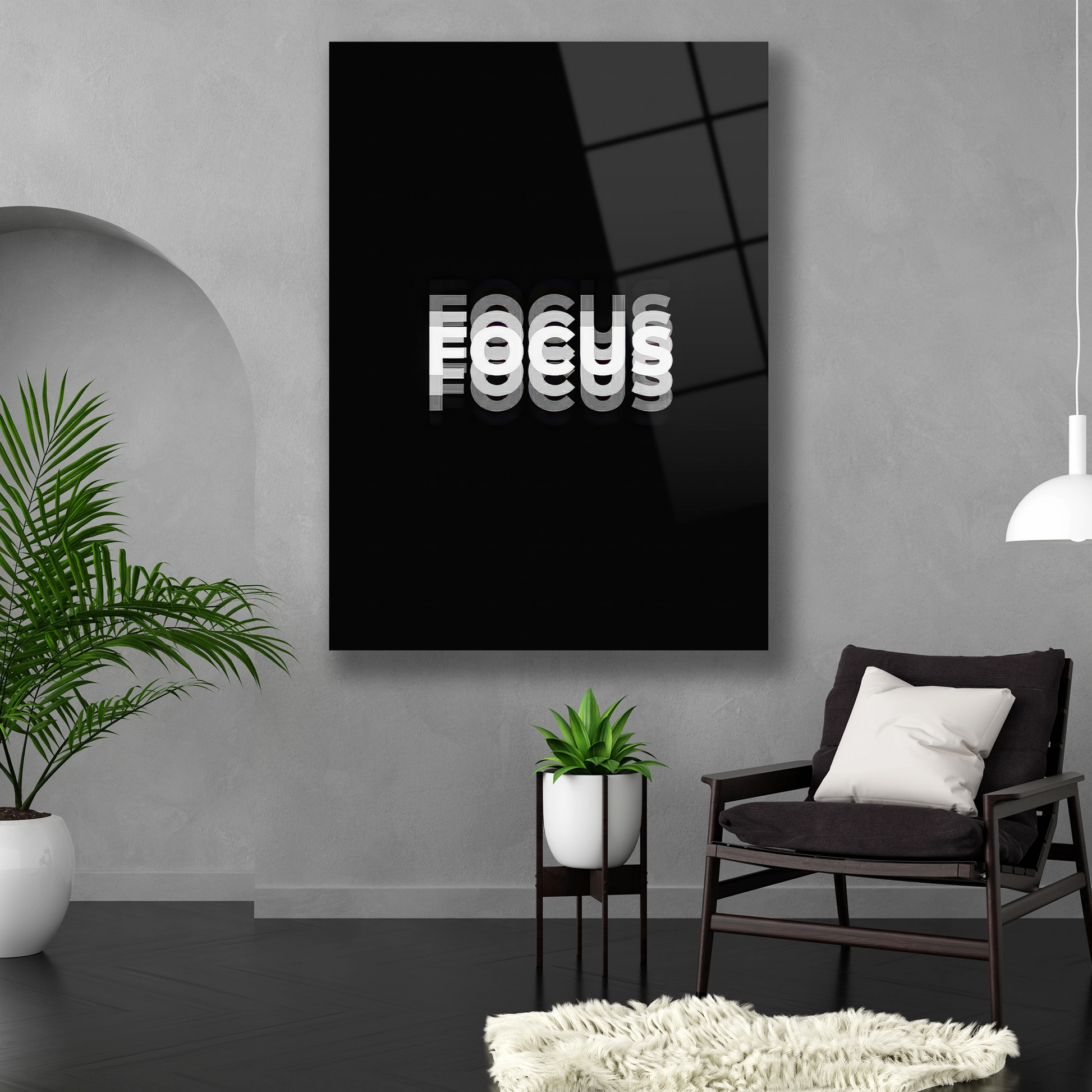 Modern Minimalist Motivasyon Cam Baskı Tablo Modelleri