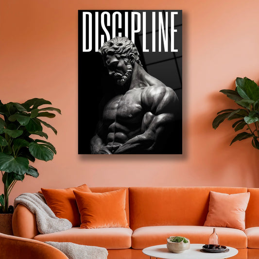 motivasyonel spor salonu cam duvar sanatı