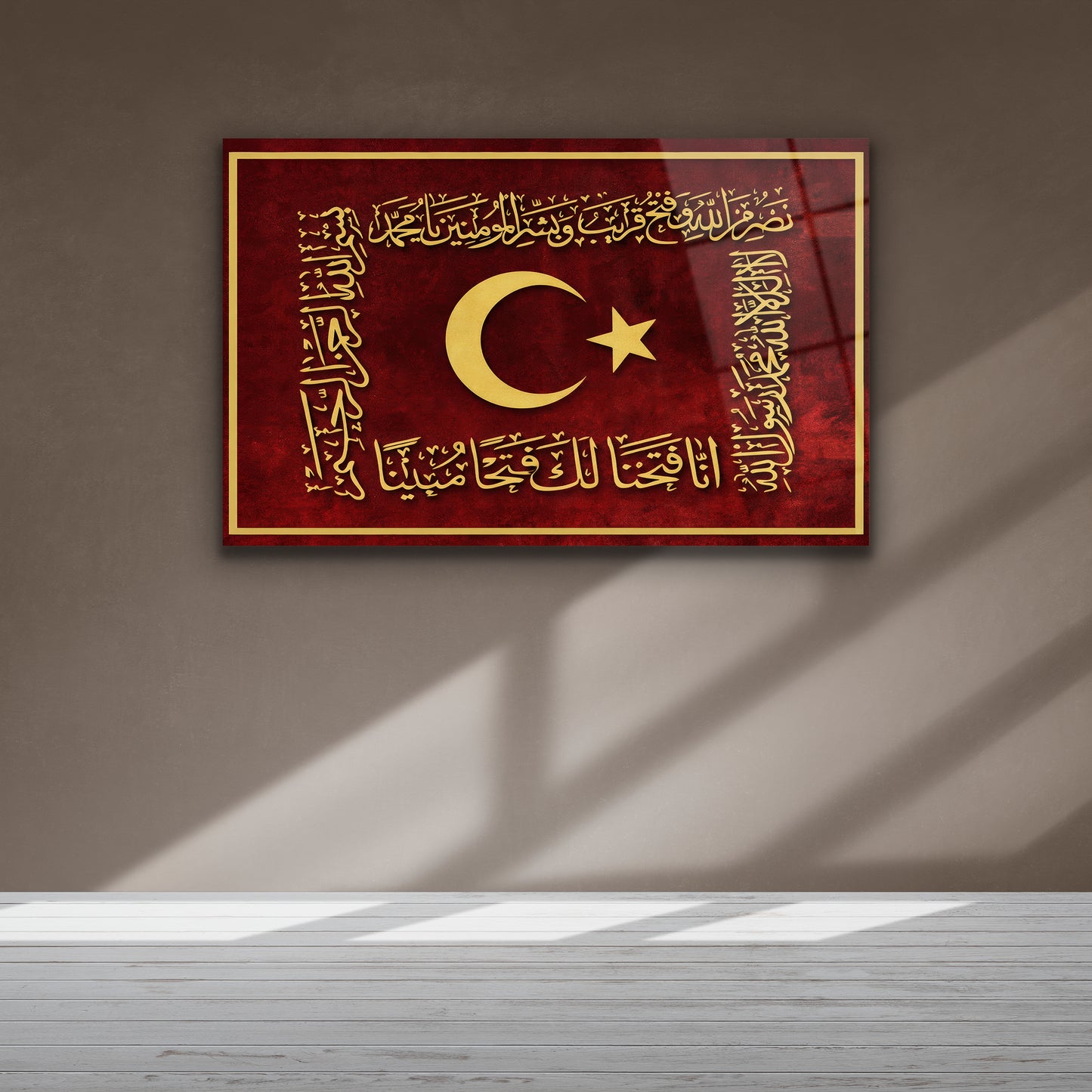 osmanlı sancağı dekoratif tablo