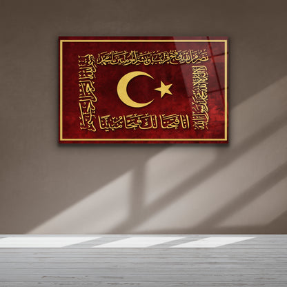 osmanlı sancağı dekoratif tablo