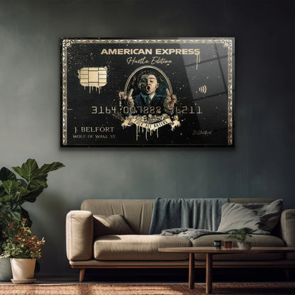 Ofis İçin Lüks Para ve Başarı Temalı Cam Tablo