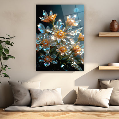 iridesan renkli fantastik botanik poster