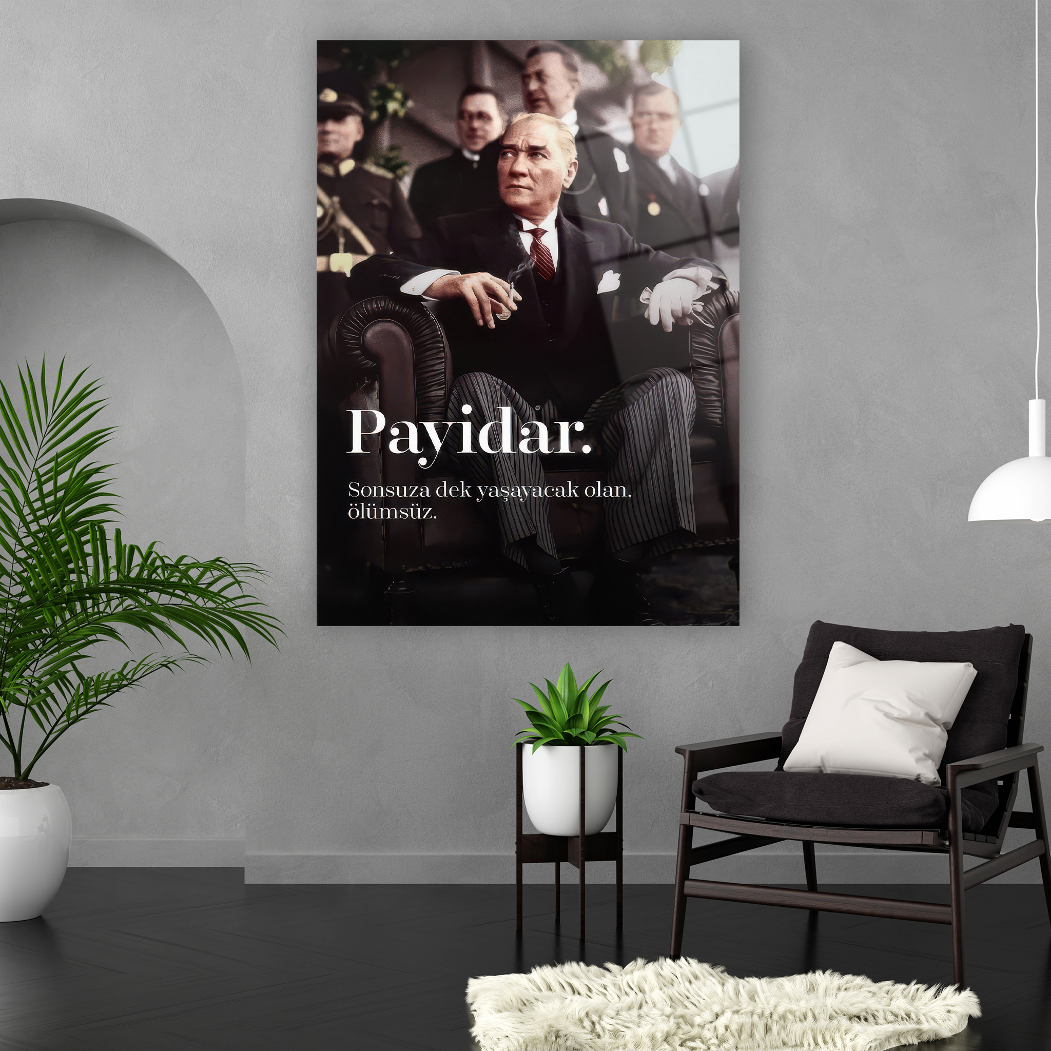 payidar yazılı atatürk ve silah arkadaşları poster