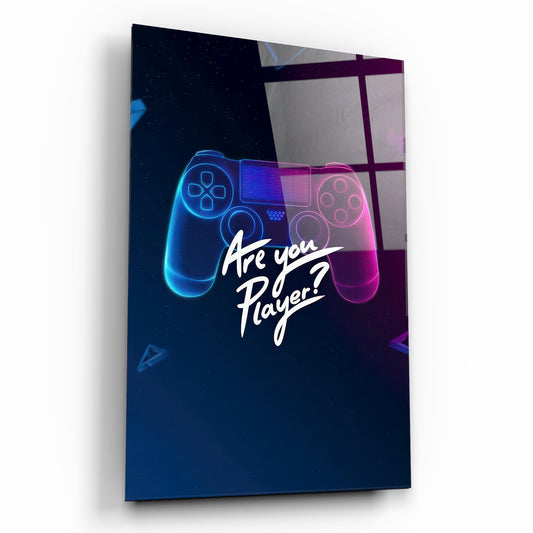 oyuncu odasına özel playstation cam tablo dekoru