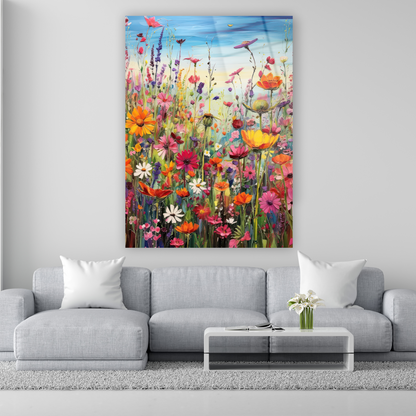 impasto tekniği bahar manzarası poster