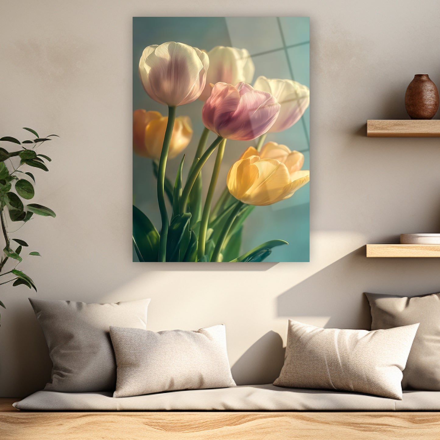 romantik bahar çiçekleri posteri