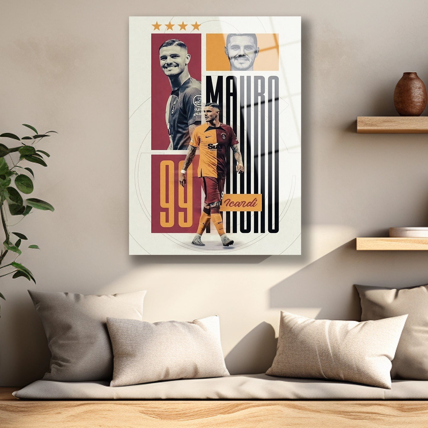 Galatasaray şampiyonluk kutlaması Icardi poster