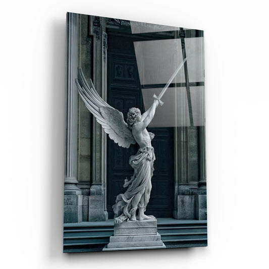 Savaşçı Melek (Archangel) Heykeli Özel Tasarım Cam Tablo