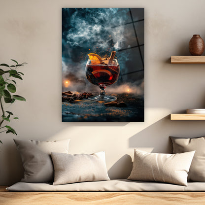 mutfak ve kafe için dramatik sıcak içecek tablosu