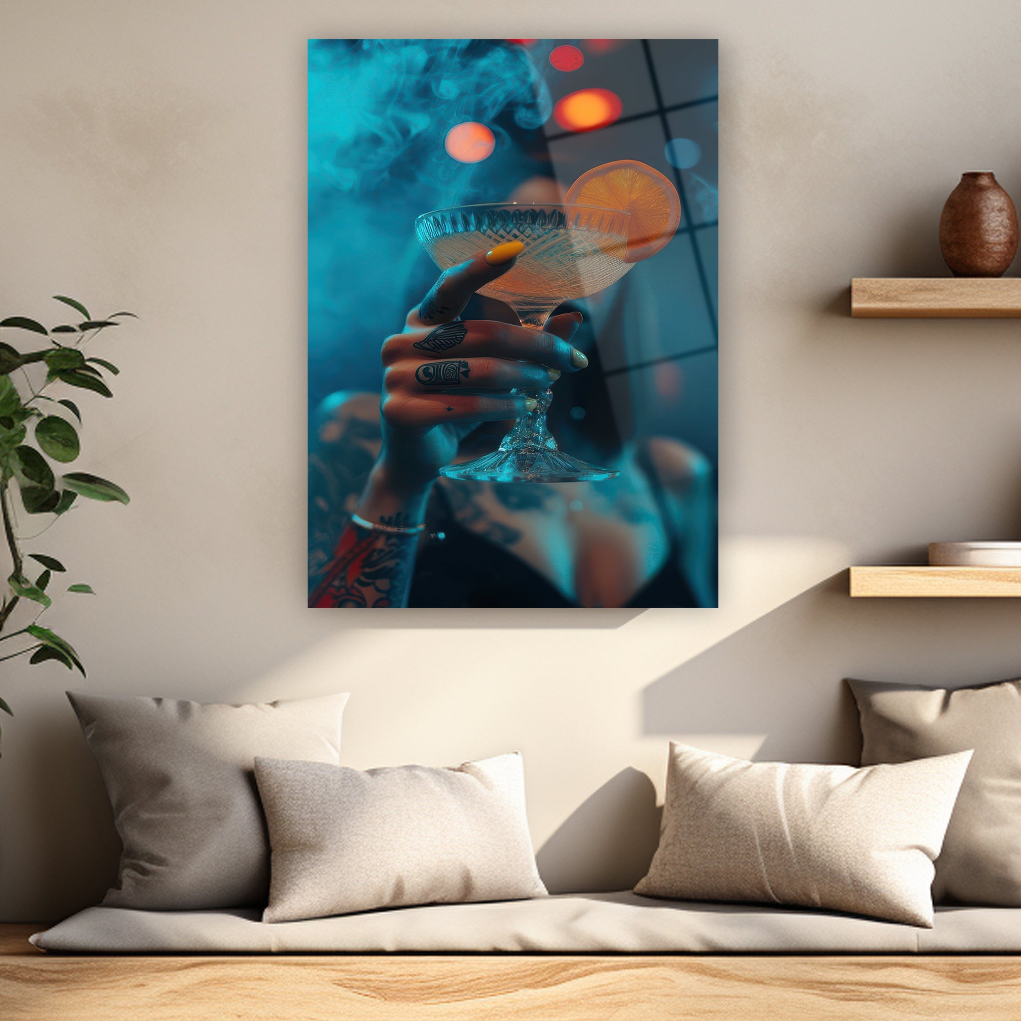 modern mutfak ve ev barı için şık tablo