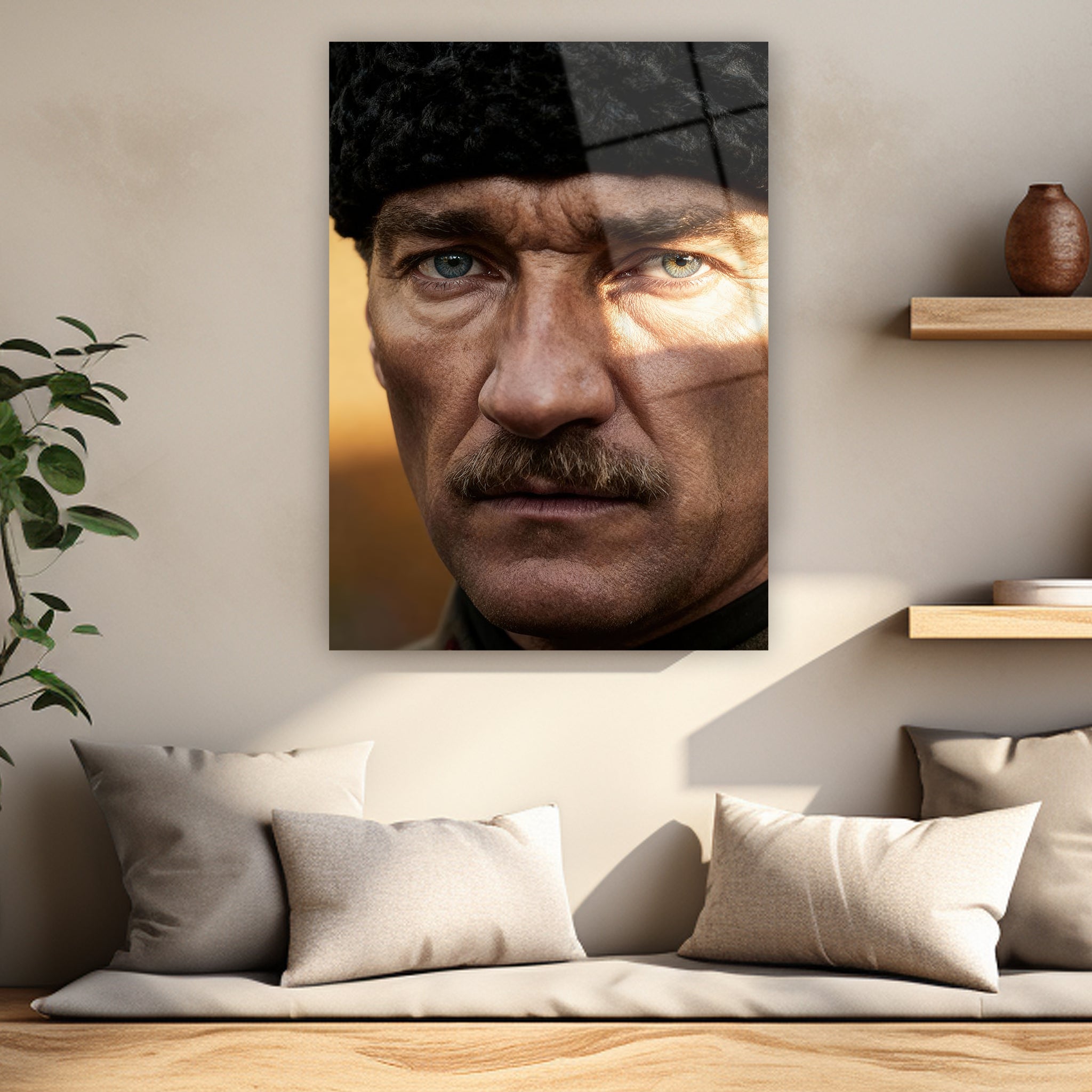 sinematik ışıklı tarihi lider hiper gerçekçi poster