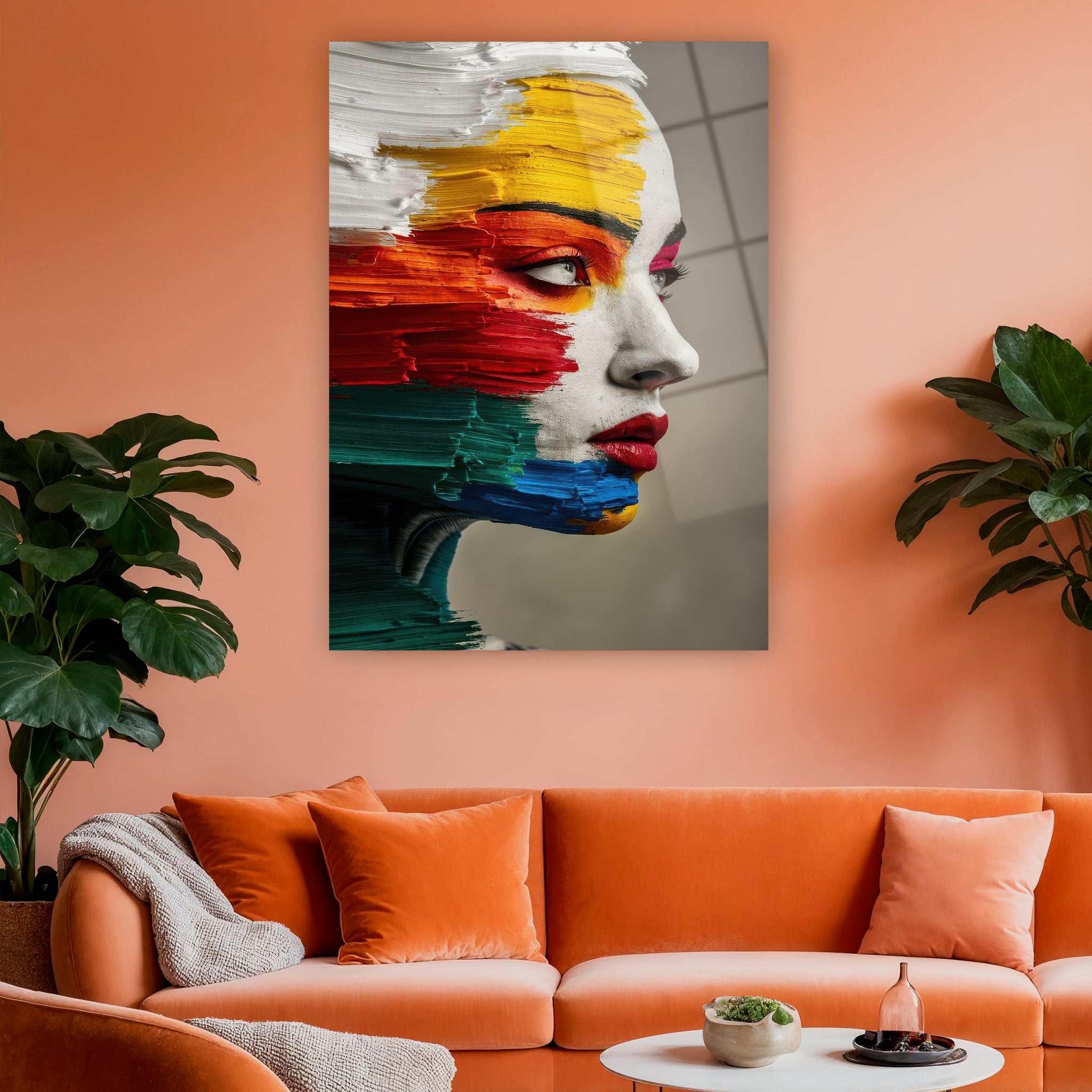 impasto tekniği yağlı boya görünümlü modern portre