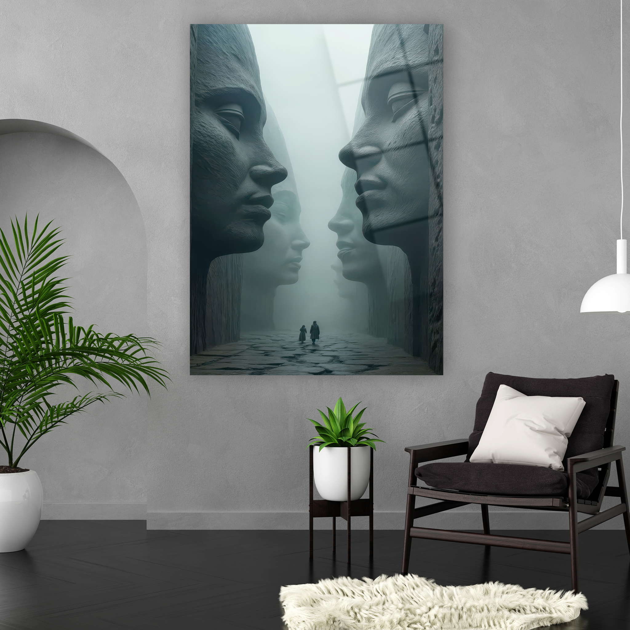 salon ve çalışma odası için mistik sürrealist lüks tablo
