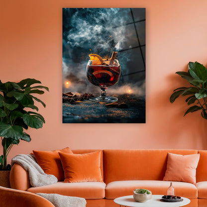 tarçın çubuğu ve yıldız anason detaylı duvar dekoru