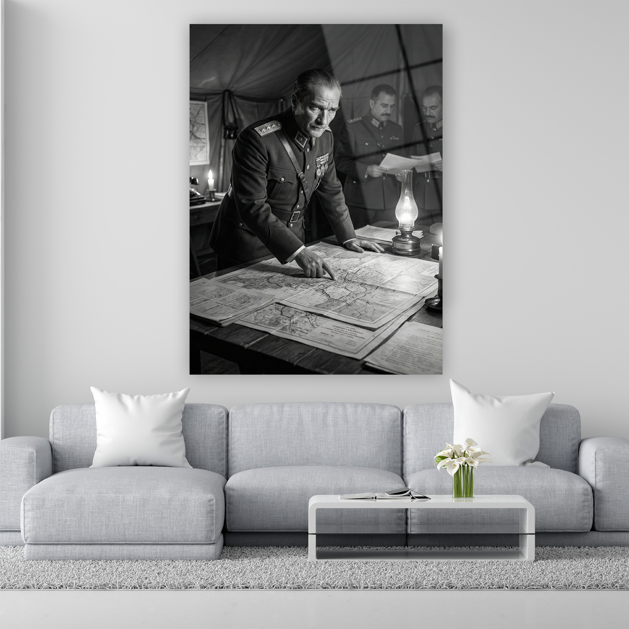 Tarihi dekoratif Atatürk duvar sanatı