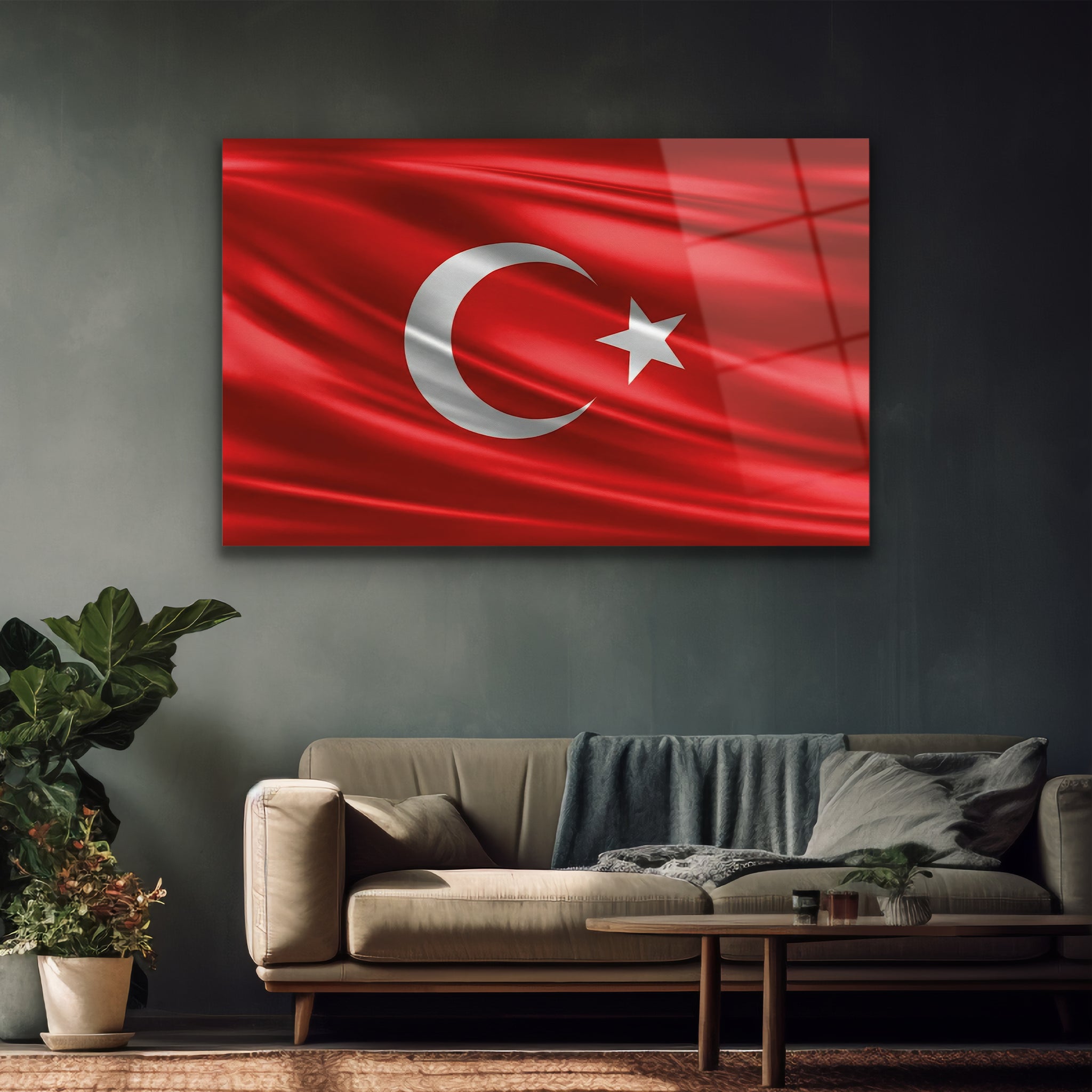 milli gurur temalı ay yıldız posteri denizli üretimi