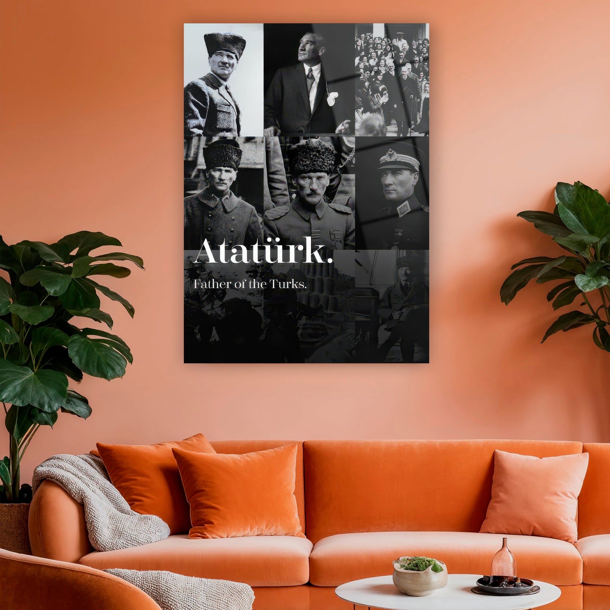 mustafa kemal atatürk hayatı ve fotoğrafları duvar dekoru
